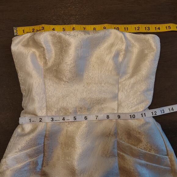 Reformation Liliwen Mini Dress Detachable Train Ivory Train Size 0 Wedding Bride - Picture 9 of 16